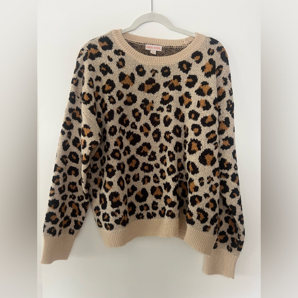 Knox Rose Leopard Sweater - Picture 1 of 3